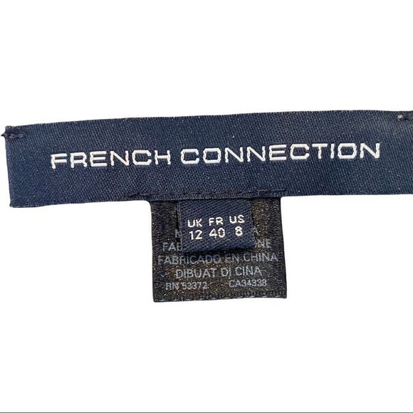 French connection cuffed short sleeve cotton/wool blend tunic sweater size 8 EUC - Picture 3 of 6